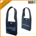 Black pp non woven school sling bag with die cut (PRE-808)